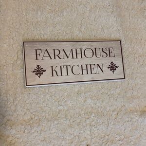 Farmhouse kitchen sign